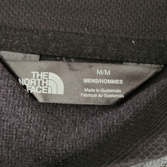 The North Face Men’s Heathered Charcoal Logo Fleece Pullover Hoodie M - like new - Picture 7 of 12